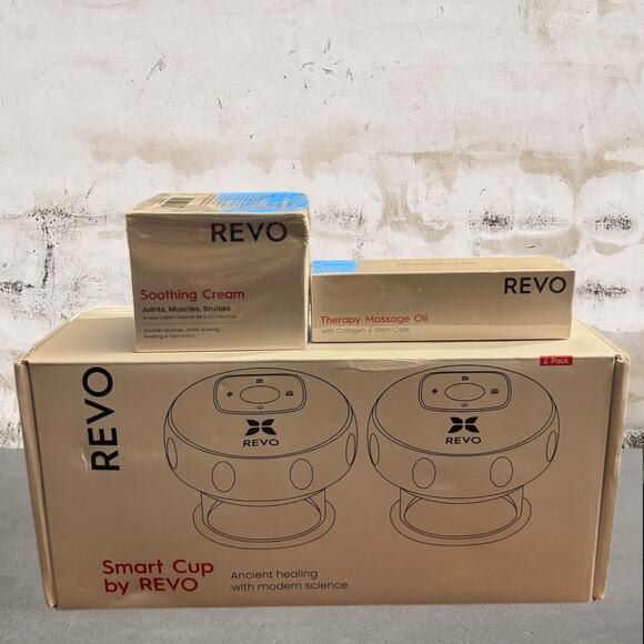 REVO The Original 4-in-1 Smart Cupping Therapy Massager Bundle NEW - Picture 1 of 11